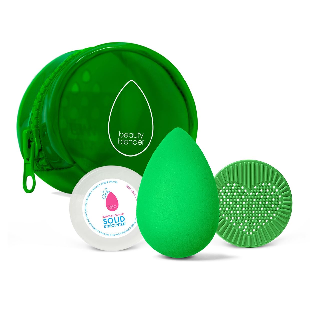 beautyblender Besties BioPure Blend & Cleanse Set – Makeup Sponge & Makeup Sponge Cleaner, Professional Blending Application, Vegan & Cruelty Free, Made in the USA
