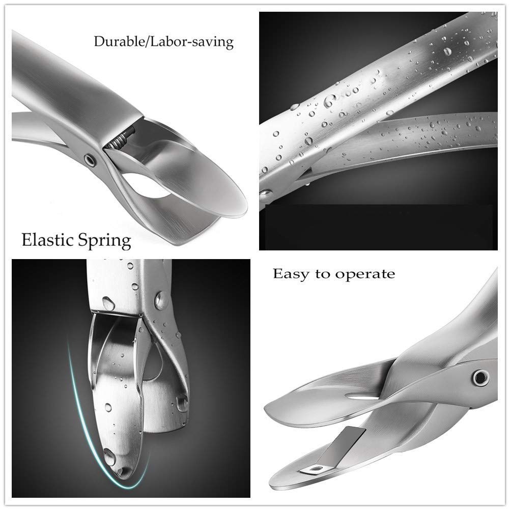 Jubilcuis Scald Proof Tongs, Bowl Clip, 304 Stainless Steel Anti-Scalding Dish Clip, Plate Clamp, Retriever Tongs Gripper Clip for Microwave Oven Air Fryer Instant Hot Pot, Heat Resistant Kitchen Tool