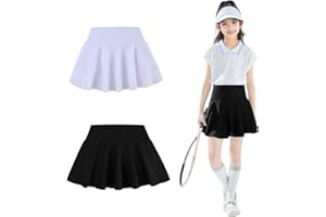Babymine 2 Pack Toddler Skirts Little Girls Tennis Skorts Athletic Golf Skorts