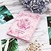 kandouren RFID Blocking Passport Holder Cover Case,Pink Marble passport wallet for Girl & Women,best gifts for travelers,credit card and ID holder wallets,travel accessories