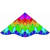 Dlx Delta 42-inches nylon delux delta kite:Crystal
