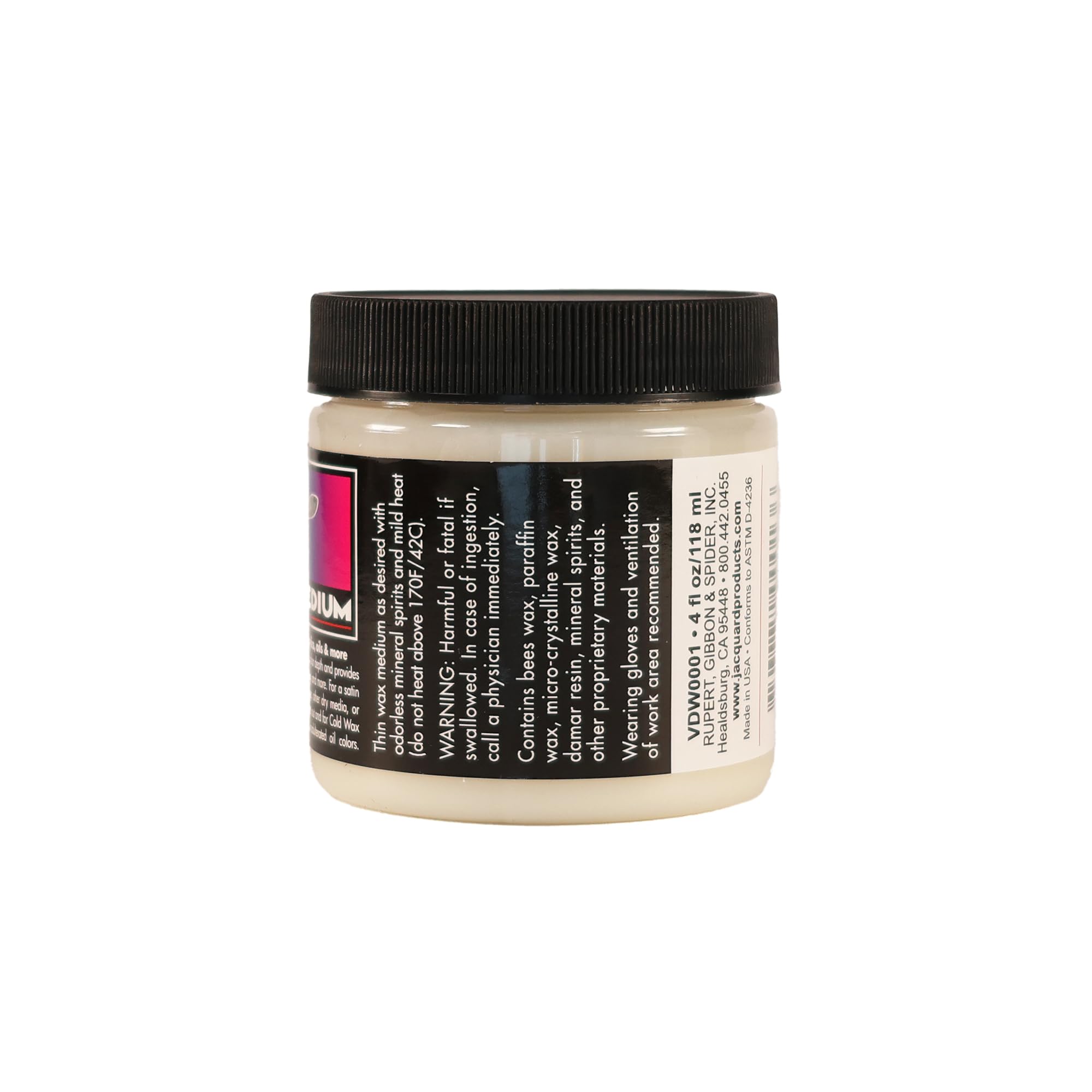 Jacquard Dorlands Wax - 4 Ounce - Versatile Pure Wax and Damar Resin - Protective Topcoat for Sealing and Finishing