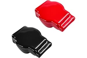 Gdnecad 2 PCS Top Post Battery Terminal Cover, Flexible Battery Terminal Protector Positive Negative Insulating Cover, Heavy 
