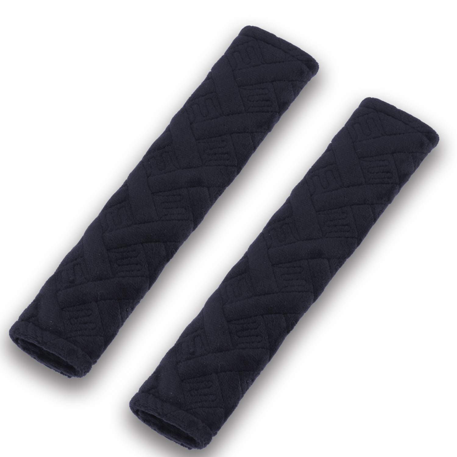 JUSTTOP 2-Pack Universal Car Seat Belt Pads Cover for A More Comfortable Driving, Seat Belt Shoulder Strap Covers Harness Pad for Car/Bag(Black)
