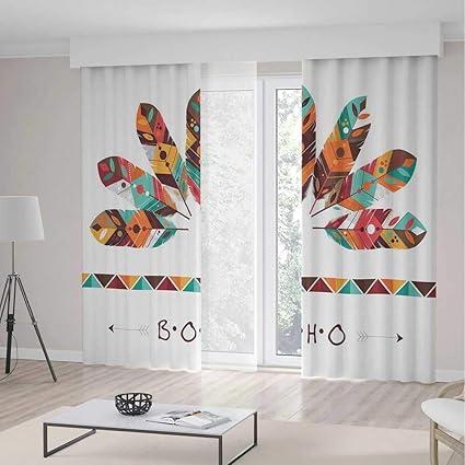 Amazon Com Yoliyana Blackout Window Curtain Boho Living