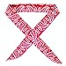 Pack of 4, The Elixir Ice Cool Scarf Neck Wrap Headband Bandana Cooling Scarf, 4 Pcs Value Pack (Black, Blue, Orange, Red)