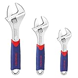 WORKPRO 3-piece Adjustable Wrench Set CR-V with