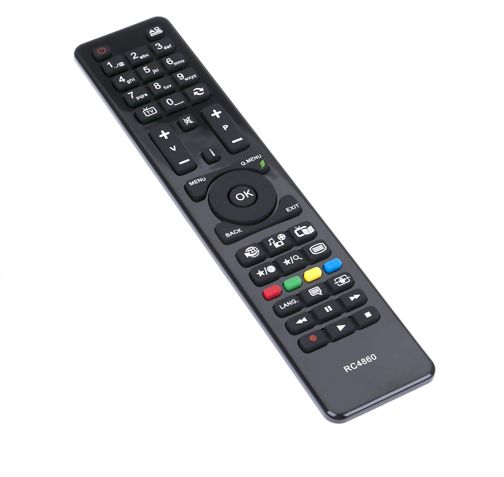 RC4860 Remote Control Replacement - VINABTY Remote for Hitachi TV 32HXC01U 32HXC41 32HXC55 32HXT06 32HXT16UA 32HXT56 32HYC01 32HZT66 40HXC46 42HXT12U 42HZT66 50HXC46 50HZT66 24HXC05 24HXJ15U 28HYC05