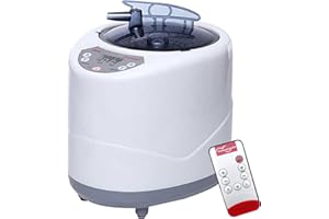HUATOL 2L Sauna Steamer, Portable Sauna Steam Generator, Home Spa Fumigation Machine Stainless Steel Therapy Steamer Pot with Intelligent Remote Control for Body Care(Batteries Not Included)