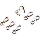 Double Opening Interchangeable Pearl Enhancer Connector Shortener Pendant Bail Clasp Infinity Figure Eight Shaped Silver/Gold/Rose Gold