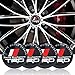 AUTO-P 4（PCS） TOYOTA TRD 55 MM WHEEL CENTER CAP EMBLEMS STICKER DECAL