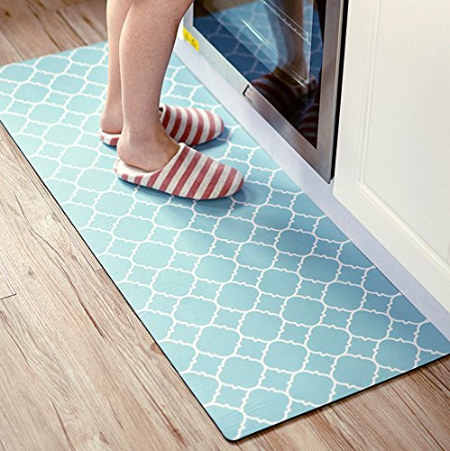 image for Ustide 2 Piece Creative Non-Slip Kitchen Mat Rubber Backing Doormat Ru