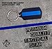 Thin Blue Line Flag Leo Police Support Men's Tank Top T-Shirt & Keychain Gift Black (X-Large)