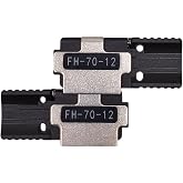(1 pair) FH-70-12 12Core Fiber Holder Sheath Clamps Fixlure Chucking Jigs for Fujikura FSM-90R FSM-88R FSM-70R FSM-70R+ Ribbon Fusion Splicer