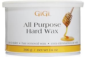 GiGi All Purpose Hard Wax for Hair Removal - DIY At-Home Waxing Kit for Face & Body, 14 oz