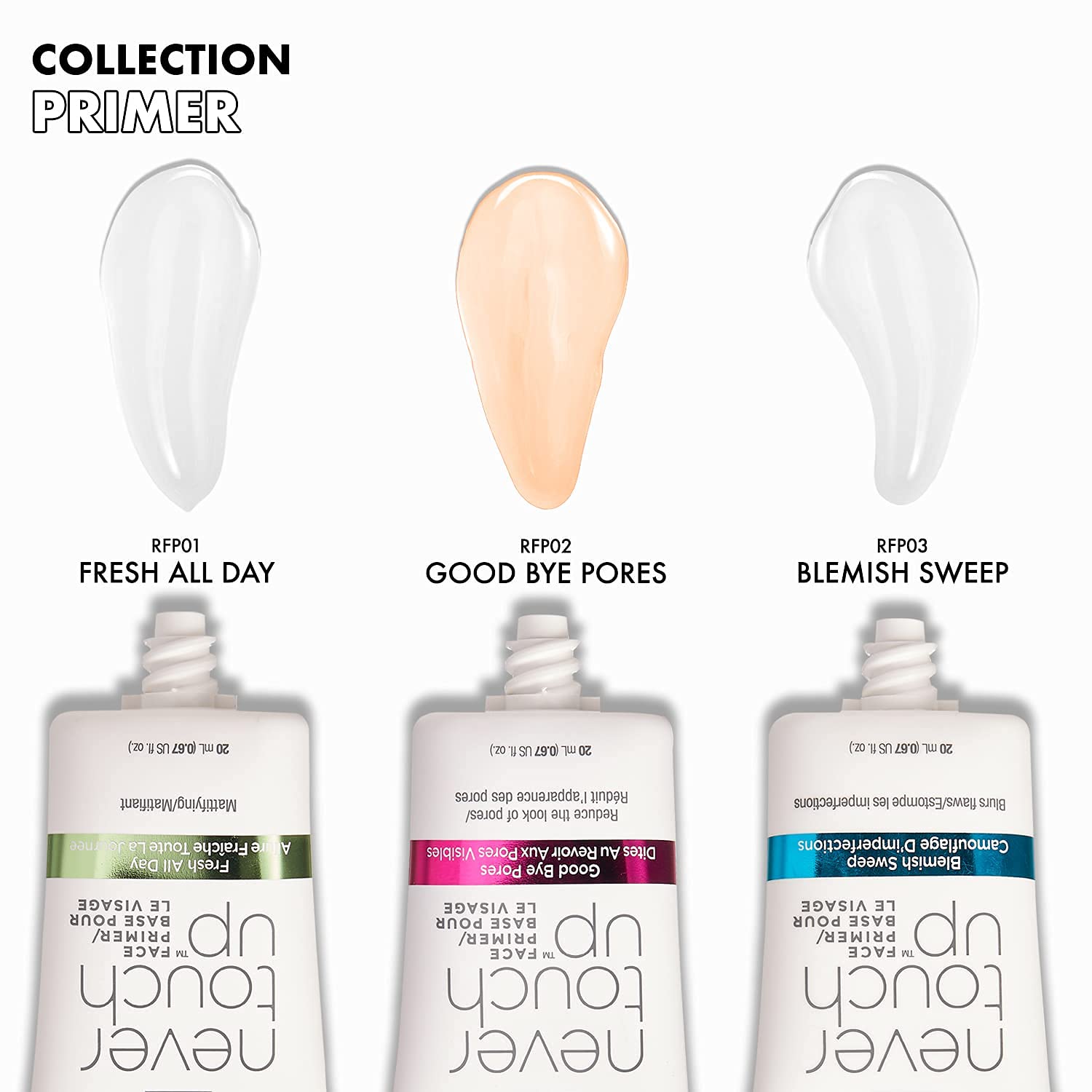 Ruby Kisses Face Primer Pore Minimizing Makeup Base Primer for Face, Face Primer for All Skin Types, Shine Fills in Pores and Fine Lines