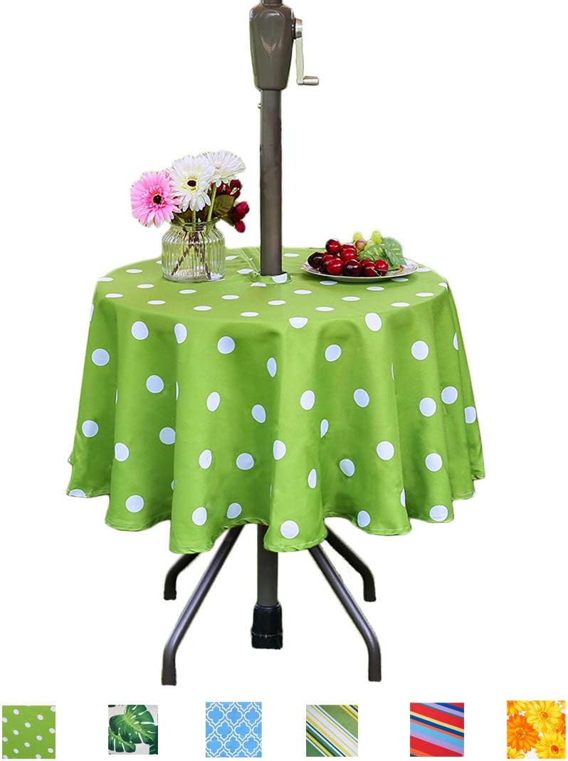 Eternal Beauty Polyester Outdoor Tablecloth Round
