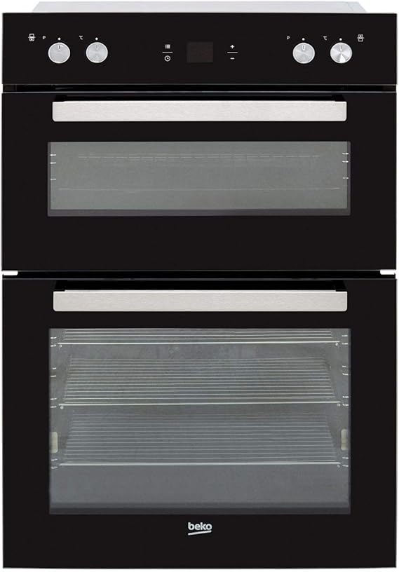 Beko BDM243BOC Built In Double Oven Black Amazon.co.uk Large Appliances