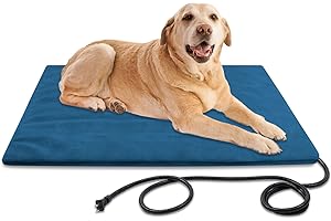 ROLIMATE Pet Heating Pad for Dog Cat, 100% Waterproof Outdoor Cat Heating Pad, Multi-Sizes Outside Electric Heated Dog Bed Mat Blanket Puppy Senior Dog House Heater for Whelping Box