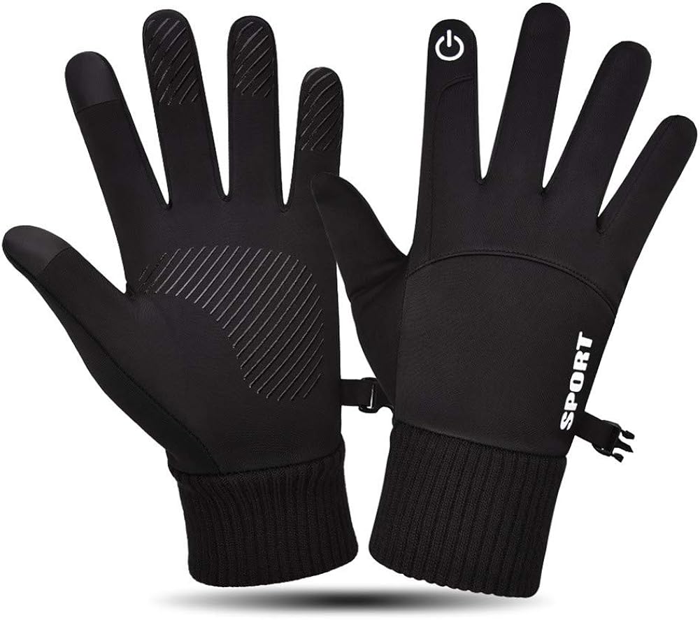 LIZHOUMIL Unisex Cycling Gloves Waterproof,Running Gloves Windproof