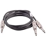 Seismic Audio 6 Foot TRS Male to Dual 1/4 Inch TS Y