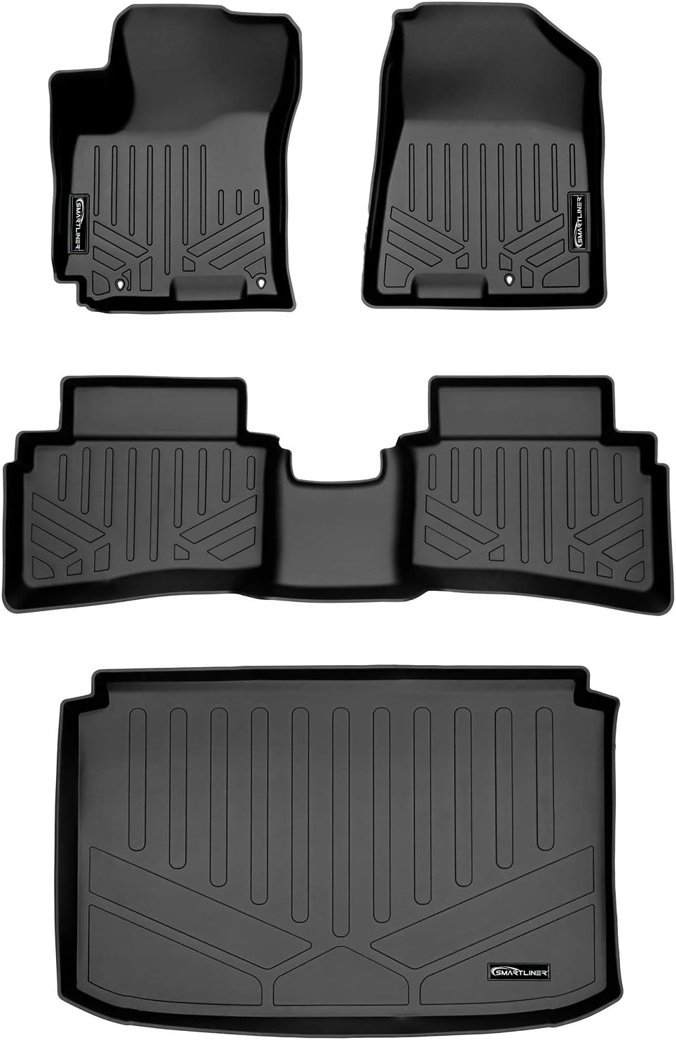 SMARTLINER Lower Cargo Liner Floor Mat Black for 2020 Hyundai Venue