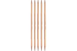 Weabetfu Aluminum Double Pointed Knitting Needles Colored Metal Knitting Needle 7-inch(18cm) Length for Handmade DIY Knitting Yarn Projects,US Size 7(4.5mm)