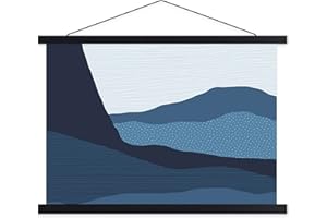 SUNAUTO Magnetic Poster Frame Hanger B0, 55x28 55x39 55x40 Wood Wooden Magnet Frame Cadre Magnétique Hanging Kit for Photo Pi