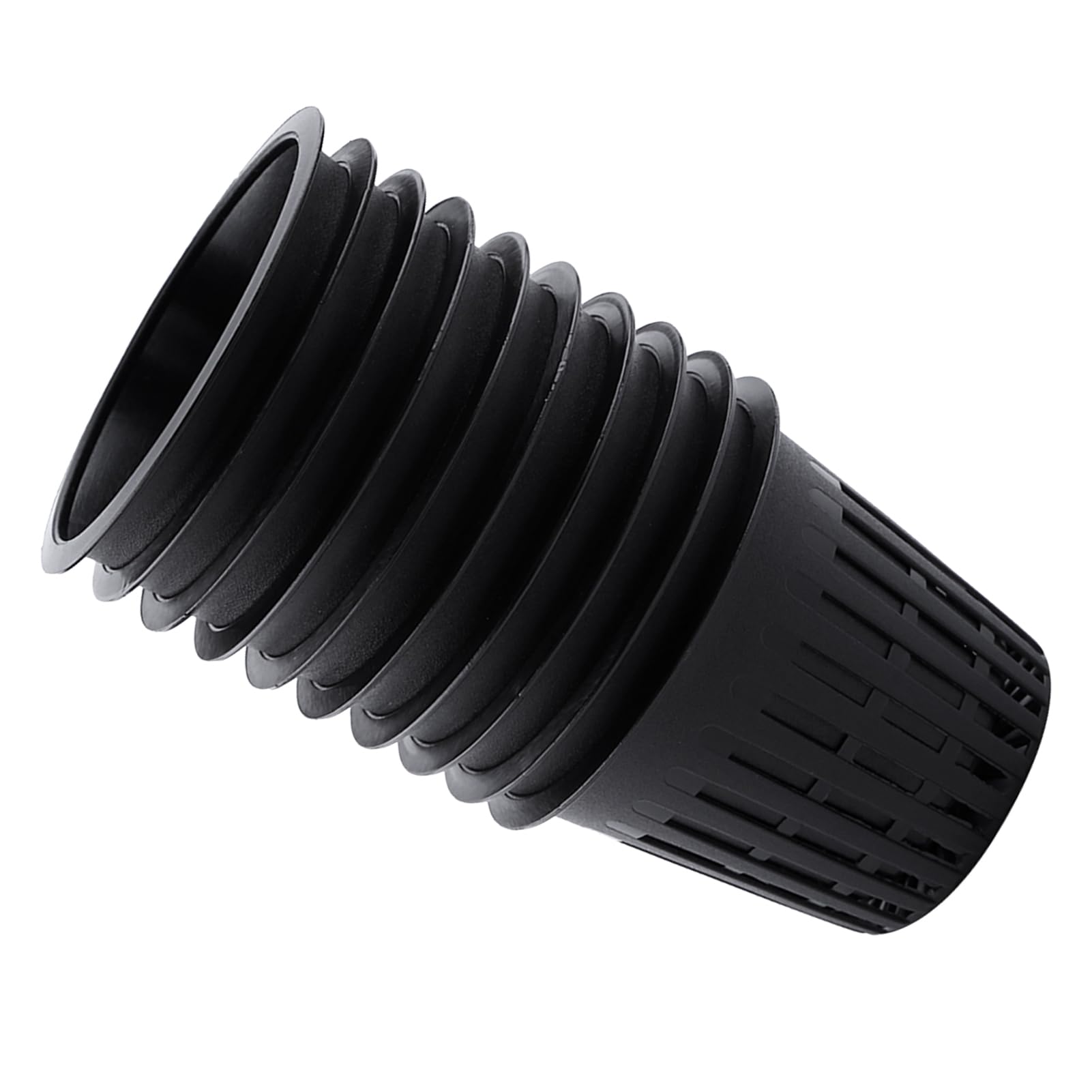 10pcs Heavy Duty Hydroponic Planting Mesh Pot Net Plastic Basket Garden Plant Grow Cup Plant Grow Clone Gardening Use(Black)