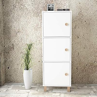 Yurupa Inamor Cok Amacli Dolap Ahsap Ayak 3kapak Beyaz Kayin In21 117 Amazon Com Tr