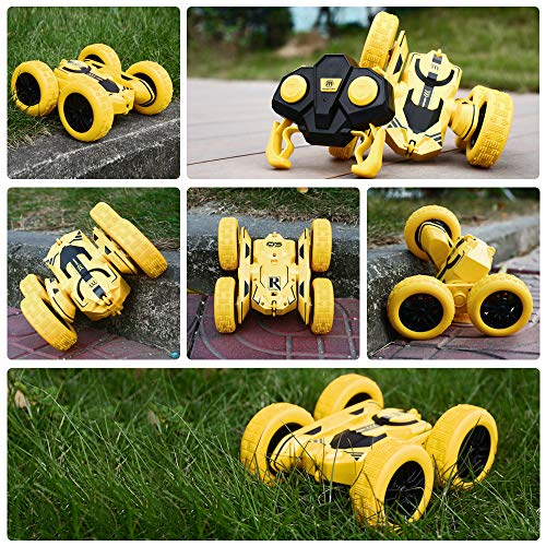 Peradix RC Voiture Télécommandée Voiture Jouets pour Enfant Voitures en 2WD 2.4 GHz Mode 360° Tournant avec Télécommande, Stunt Car Voiture Radiocommandee Voiture de Cadeaux Anniversaire Garçon Fille