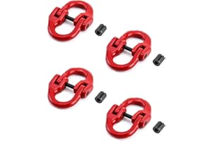 Gift2u 5/16" Grade 80 Forged Alloy Steel Hammerlock Mechanical Coupling Link 4400 lbs Lock-a-Loy Safety Chain Connecting Link,for 8mm Chain,Pack of 4