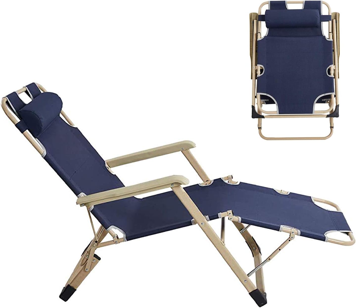 SPO Recliner Folding Chair with Pillow Patio Furniture