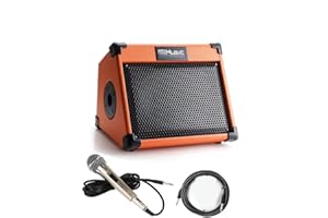 Coolmusic Acoustic Guitar Amplifier, with 3-Year Warranty, 20 Watt Bluetooth Portable Amp for Guitar Acoustic with Reverb Cho