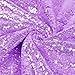 ShinyBeauty Sequin Fabric 3 feet Sparkly Fabrics Lavender for Bows Glitz Table Runner/Tablecloth/Dress/DIY