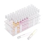 PATIKIL 60 Holes Test Tube Rack Set, 16mm Plastic