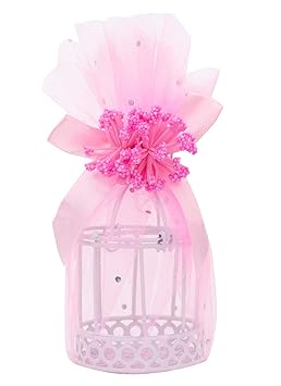Qilicz Lot De 12 Mini Cage à Oiseaux En Tulle Pour Mariage