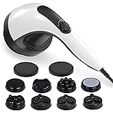 BDLENTIL Body Sculpting Machine - 7-Speed 8-Head Electric Cellulite Massage & Lymphatic Drainage Device with Lipo Roller, Handheld Full-Body Massager Vibra for Belly, Butt, Arms, Legs, Home Use(White)