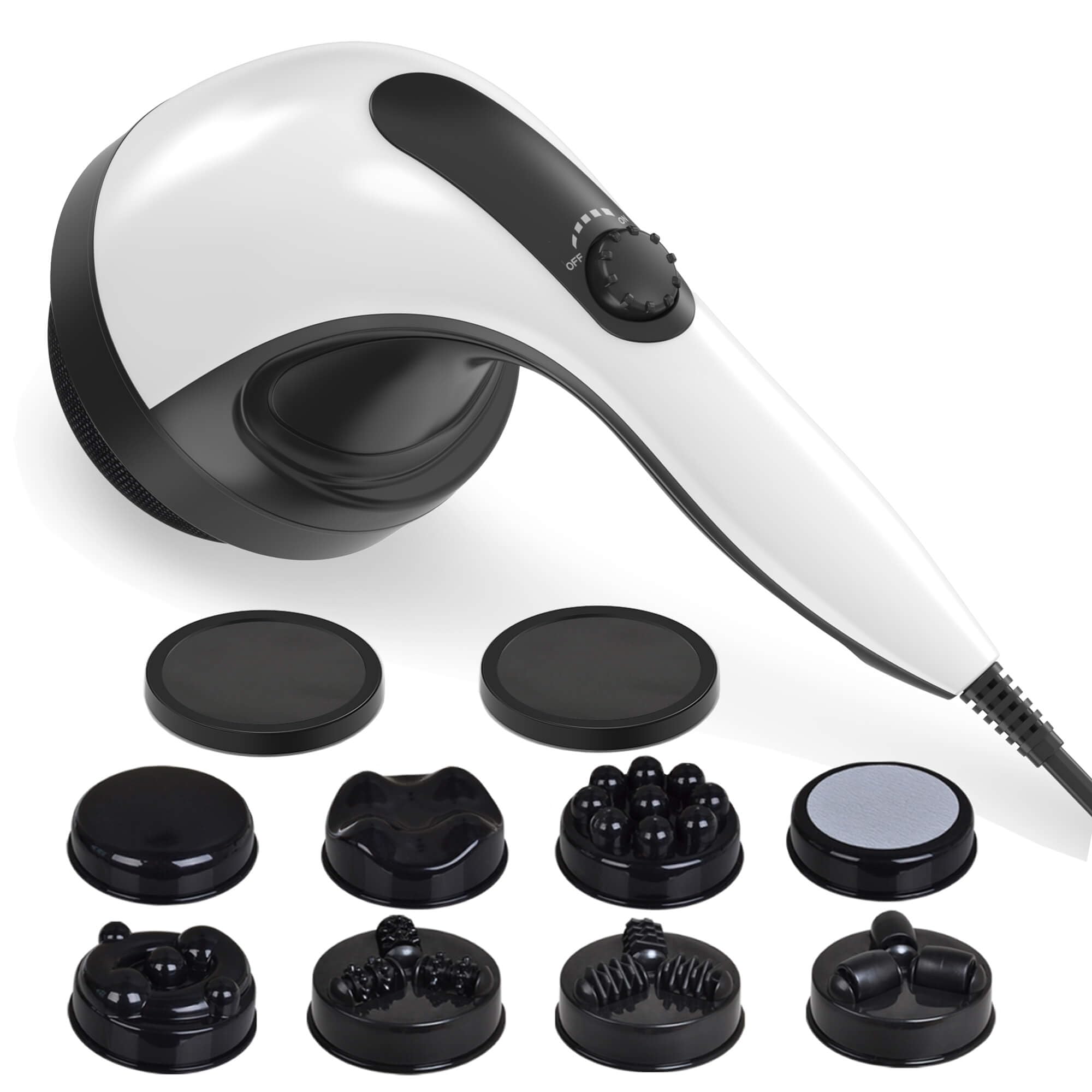 Photo 1 of BDLENTIL Body Sculpting Machine - 7-Speed 8-Head Electric Cellulite Massage & Lymphatic Drainage Device with Lipo Roller, Handheld Full-Body Massager Vibra for Belly, Butt, Arms, Legs, Home Use(White)