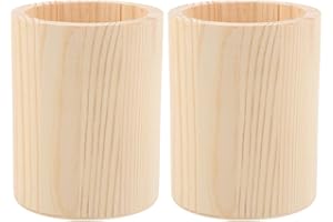 Artibetter Solid Color Round Pen Holder 3.93X3.14 Inch Single Compartment Desk Organizer for Pens Makeup Brushes Diy Painting