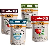 MILLIE'S SIPPING BROTH Steepable Sipping Broth with Vegetables and Savory Seasonings for Snack Urges | Vegan, Keto…