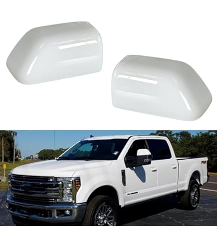 Pair Of Textured Black Tow Mirror Caps For Ford Super Duty F-150 F-250 F-350 (2017-2022) - LH & RH 5 thumbnail image