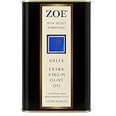 ZOE Diva Select Koroneiki Greek Extra Virgin Olive Oil 3 L (101.4 fl oz) Tin | Cold Pressed, 100% Koroneiki Olives, Imported
