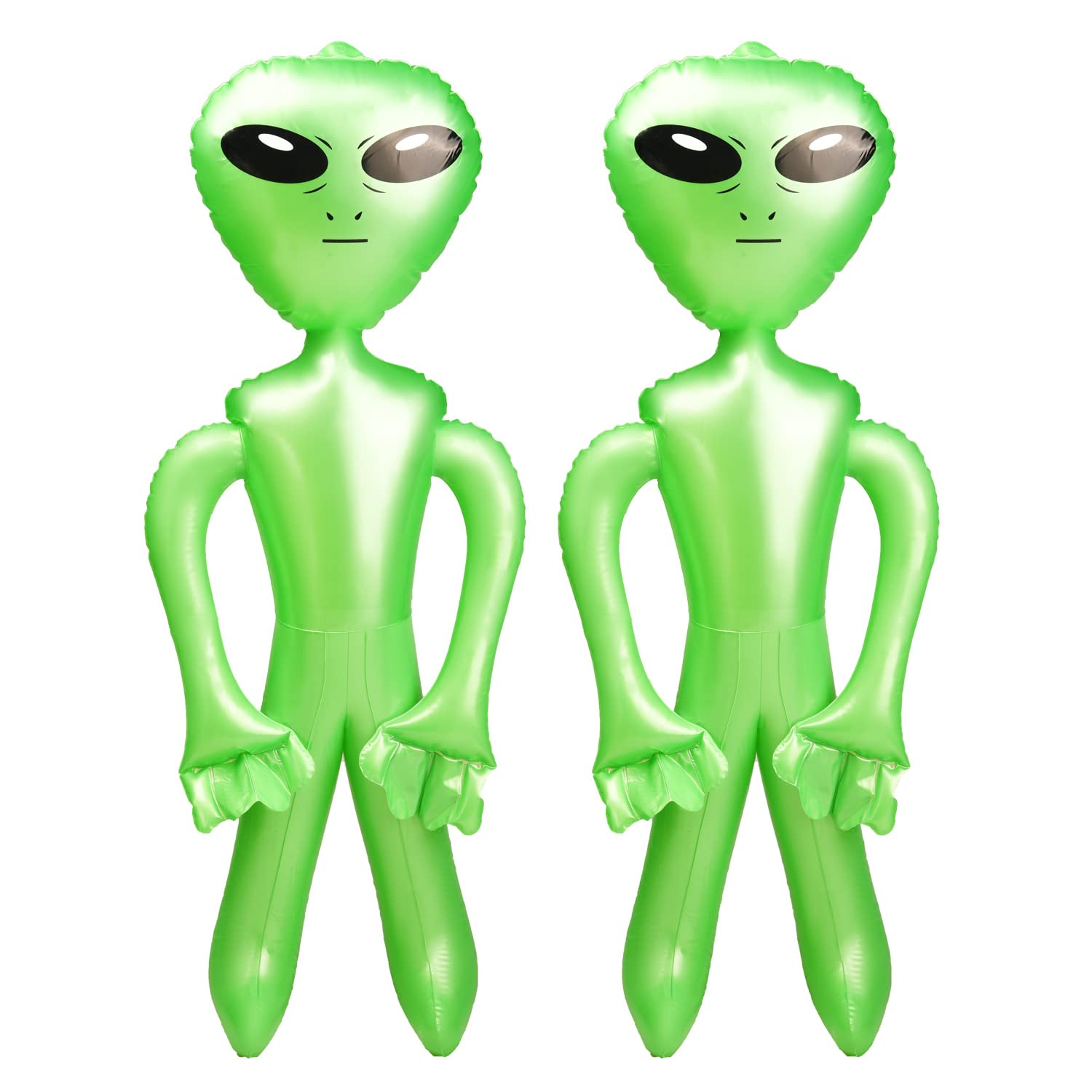 Lezevn 34 Inch Inflatable Alien Party Decorations - Prop for Halloween Theme Fancy Dress Party (2 Pack)