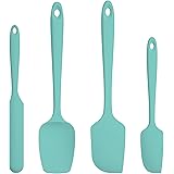 U-Taste Silicone Spatula Set with 600 Degrees Fahrenheit Heat Resistant (Teal/Aqua Sky)