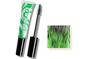 Easilydays Green Temporary Hair, 10 Colors Temporary Hair Chalk Hair Dye, Washable Hair Color Makeup Christmas Hair Accessories for Girls,Kids Adults Cosplay Festivals Hair DIY Party, #04 Green