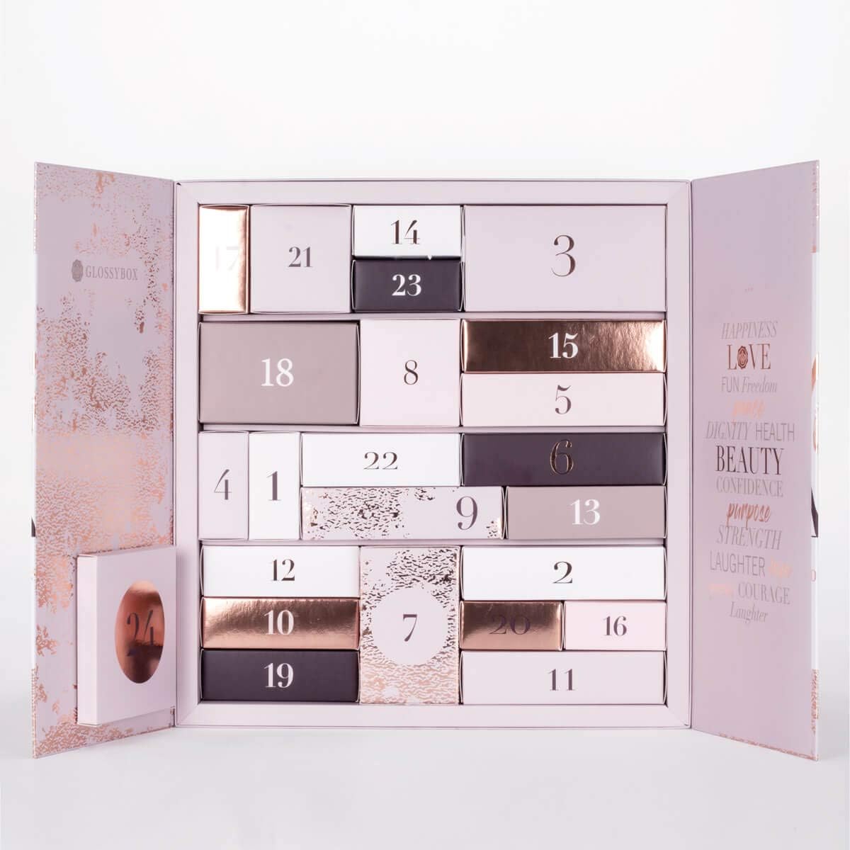 GLOSSYBOX - IT'S THE SEASON TO BE GLOSSY - ADVENT CALENDAR 2019