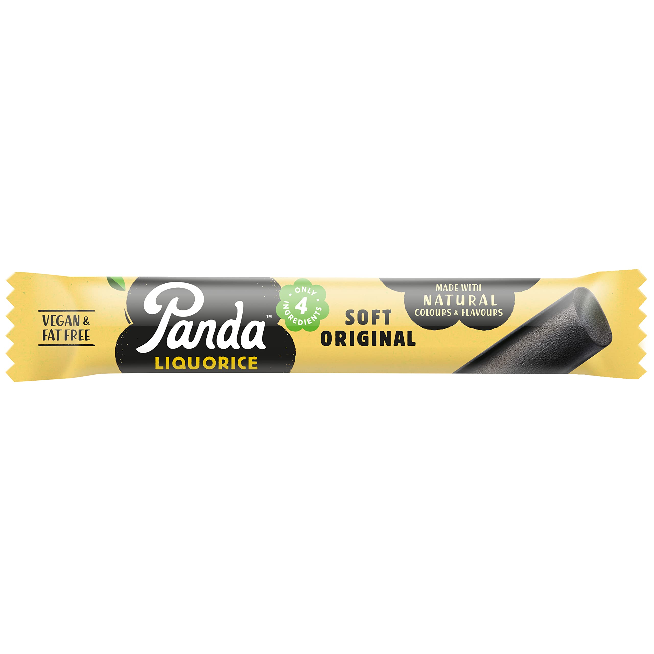 Panda® | Natürliche weiche Original Lakritz Riegel | Reine Panda Lakritz Süßigkeiten aus nur vier natürlichen Zutaten | Vegan & fettfrei | 32 g x 36 Riegel 2