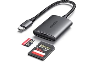 UGREEN UHS II SD Card Reader, USB C 4.0 Miro SD Memory Card Adapter for MS SDXC SDHC RS MMC, Compatible with iPhone 15 Pro, M