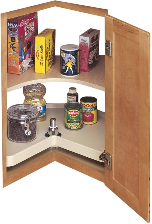 Amazon Com Rev A Shelf 32 Kidney Lazy Susans Almond